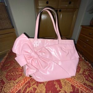 IMPERFECT $10 SALE: VALENTINO GARAVANI Pink Patent Leather Bag